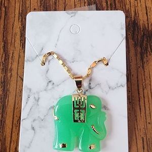 Jade color necklace